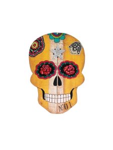 Small Mexican Skull - acrílica sobre madeira